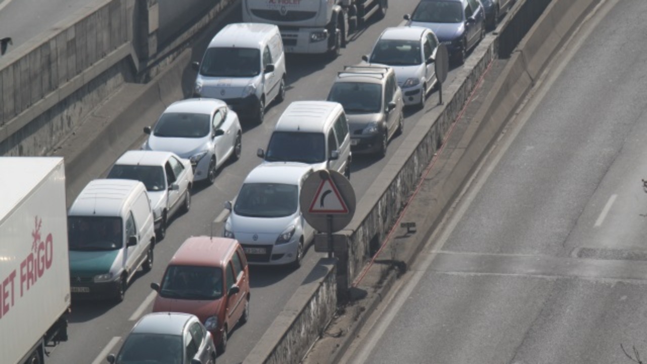 the ring road blocked by Villeurbanne fairgrounds this Thursday