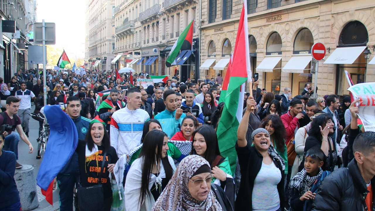 24 pièces écharpe drapeau palestinien -  France