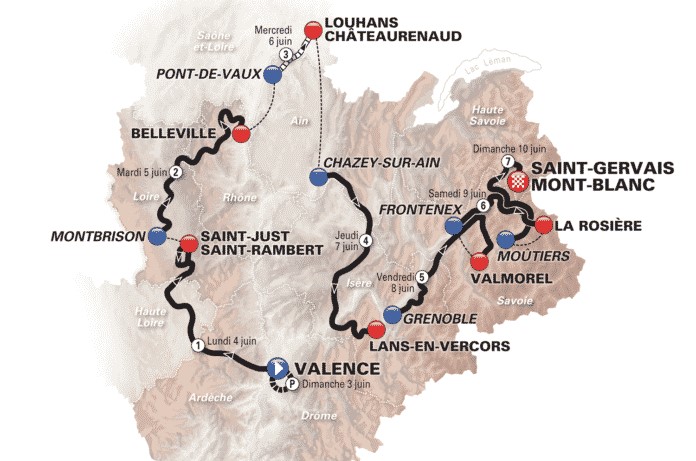 Le Criterium Du Dauphine 18 Fera Etape Dans Le Rhone