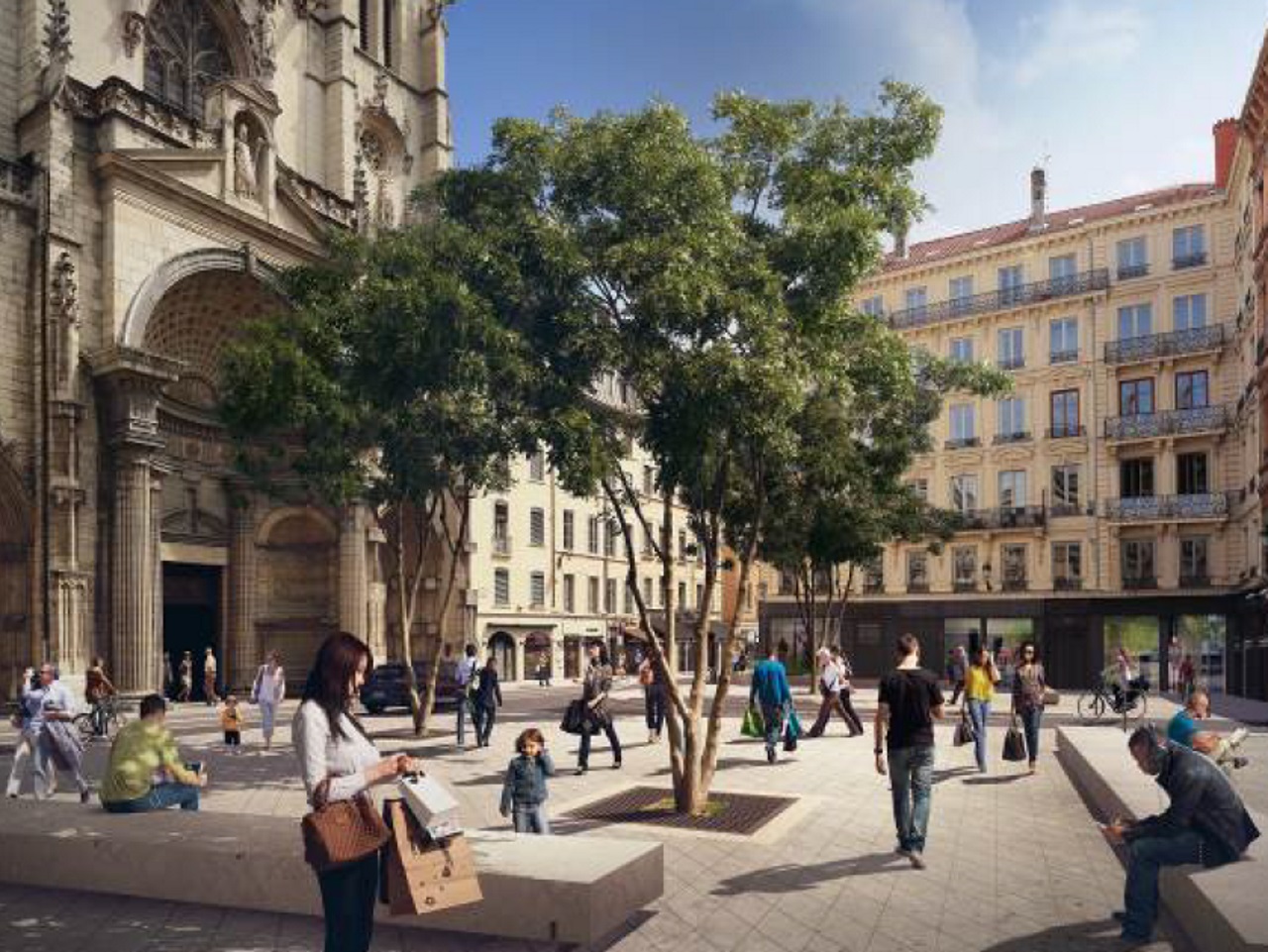 Début Des Travaux Sur La Place Saint Nizier à Lyon 